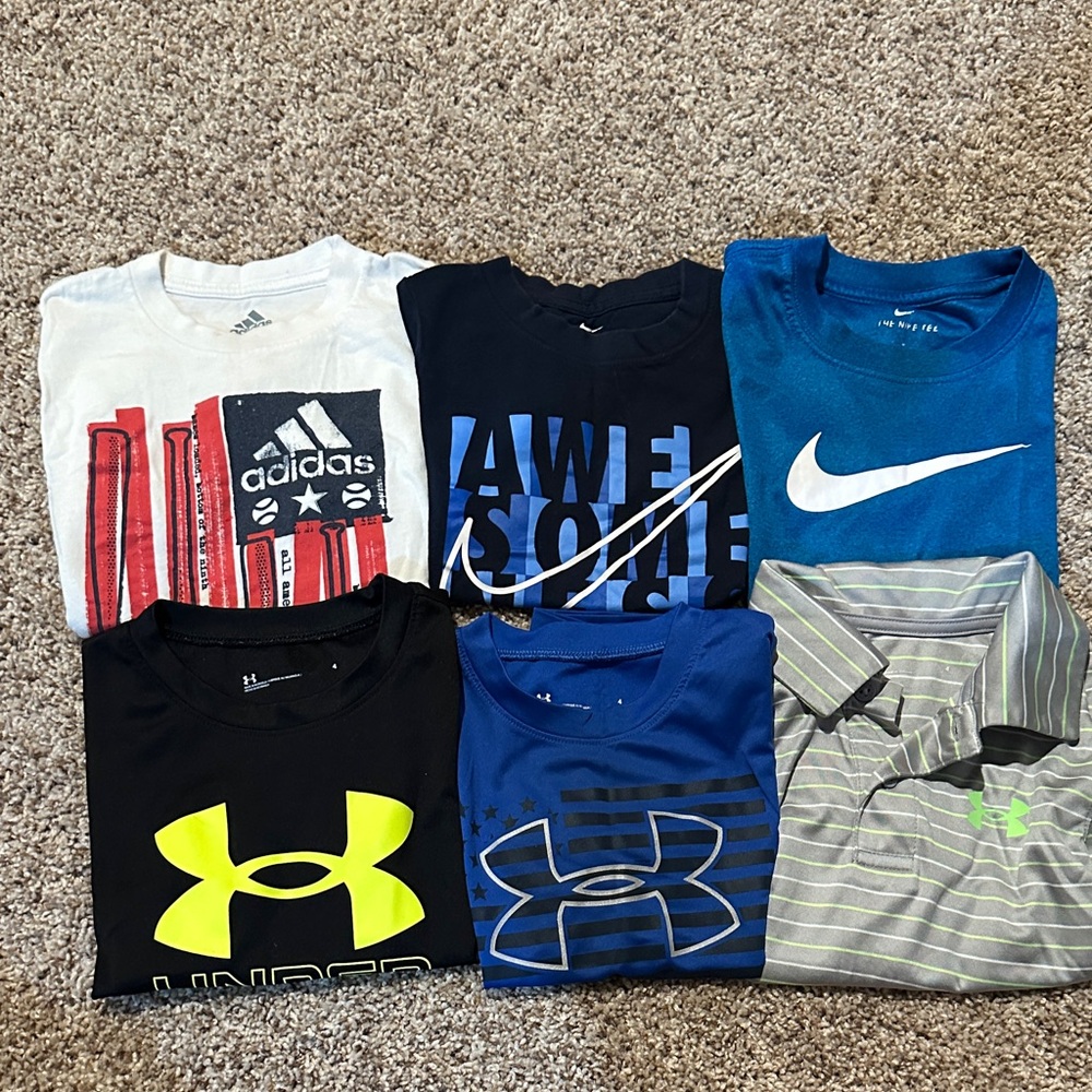 Under Armour Kids Tee - Black and Neon Yellow